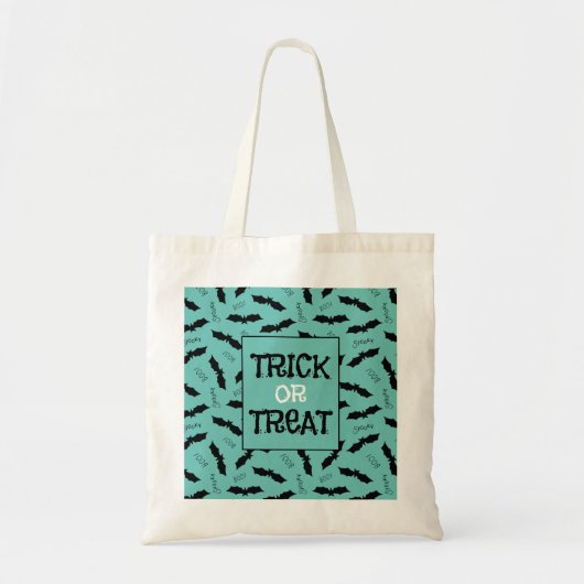 Tote Bag Tricoter ou traiter les chauves-souris de fête d'H (Devant)