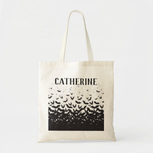Tote Bag Tricoter ou traiter les chauves-souris mignonnes