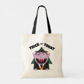 Tote Bag Tricoter ou traiter rue Sésame Halloween (Dos)