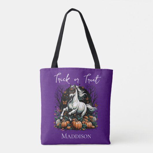 Tote Bag Tricoter ou traiter une bonbon (Dos)