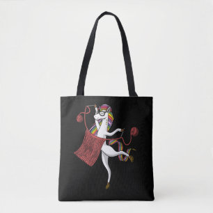Tote Bag Tricoteuse magique de fil de maman de licorne de