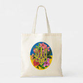 Tote Bag Trident ukrainien et drapeau de l'Ukraine avec des (Dos)