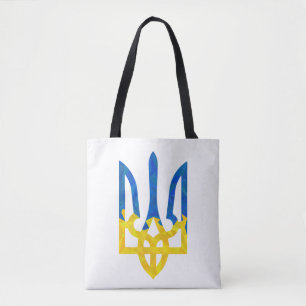 Tote Bag Trident ukrainien polygonal faible
