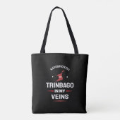 Tote Bag Trinbago in My Veins | Trini Pride BLACK (Dos)