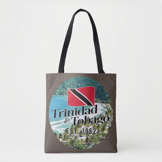 Tote Bag "Trinidad & Tobago Est. Plage Drapeau De 1962" (Devant)