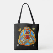 Tote Bag Trinité médiévale Dieu, Jésus et Saint-Esprit (Dos)