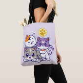Tote Bag Trio adorable - Trois chats mignons (De près)