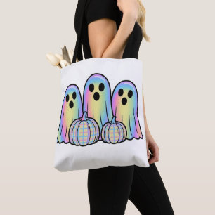 Tote Bag Trio de fantômes mignons T-Shirt Halloween Adorabl