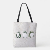 Tote Bag Trio de grenouilles japonaises grumeuses crapauds  (Dos)