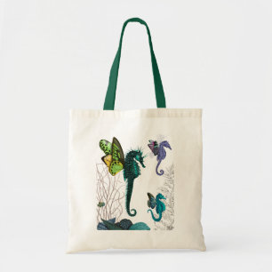 Tote Bag Trio d'hippocampe avec des ailes