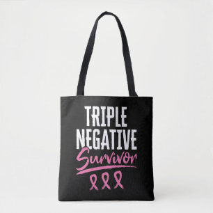 Tote Bag Triple cancer du sein de survivant négatif TNBC