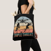 Tote Bag Triple Menace - Athlète de triathlon (De près)