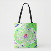 Tote Bag Trippy Green (Devant)
