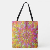 Tote Bag Trippy Groovy Funky Psychédélique Fractale Explosi (Devant)