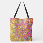 Tote Bag Trippy Groovy Funky Psychédélique Fractale Explosi (Dos)