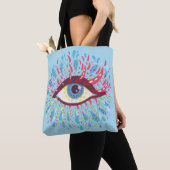 Tote Bag Trippy Oye Psychedelic Art (De près)