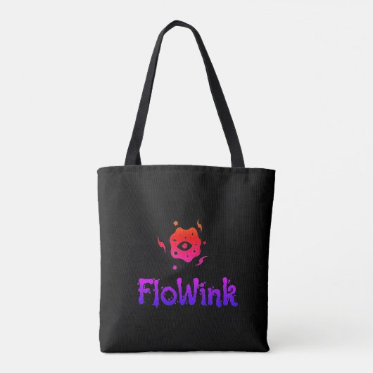 Tote Bag Trippy pourpre Spiral Funky (Dos)