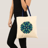 Tote Bag Trippy Psychedelic Eyes Floral Art - Surreal Eyes (Devant (produit))