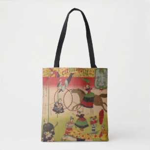 Tote Bag Triptych Print Montre Le Cirque À Yasukuni Jinja