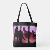 Tote Bag Triptyque de la capture de chevaux sauvages (Dos)
