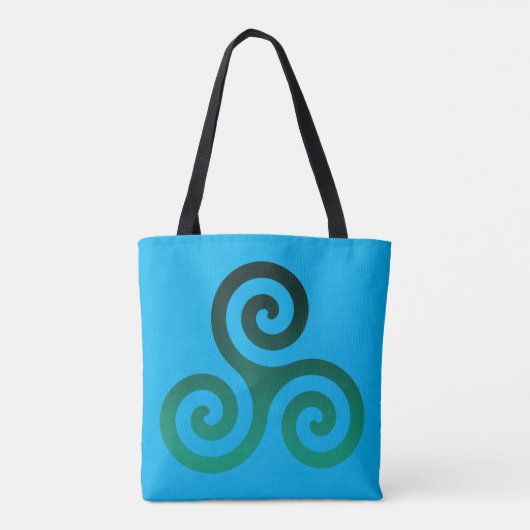 Tote Bag Triskele vert (Dos)