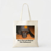 Tote Bag Triste Chien Laissé Derrière Cet Halloween (Devant)