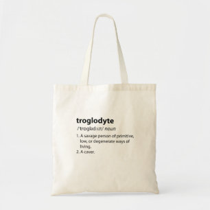 Tote Bag Troglodyte - Drôle de définition spéléologie spélé