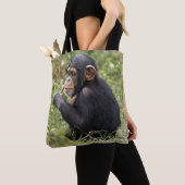 Tote Bag Troglodytes de casserole du chimpanzé | de bébé (De près)