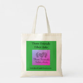 Tote Bag Trois amisFibreArts Fourre-tout-Green (Dos)