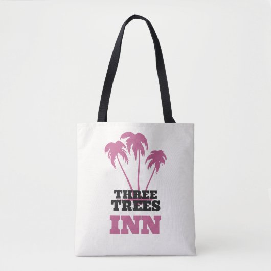 Tote Bag Trois Arbres Inn (noir) (Devant)