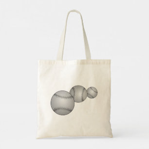 Tote Bag Trois Baseballs