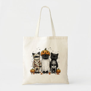 Tote Bag Trois chats Halloween
