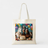 Tote Bag Trois Chevaux Piebald fête d'anniversaire, (Dos)
