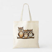 Tote Bag Trois chouette petite chouette (Dos)