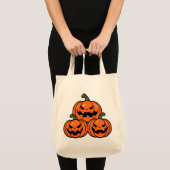 Tote Bag Trois citrouilles de Jack o'lantern (Devant (produit))