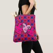 Tote Bag Trois coeurs (De près)