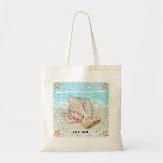 Tote Bag Trois Coquillages de Plage (Devant)