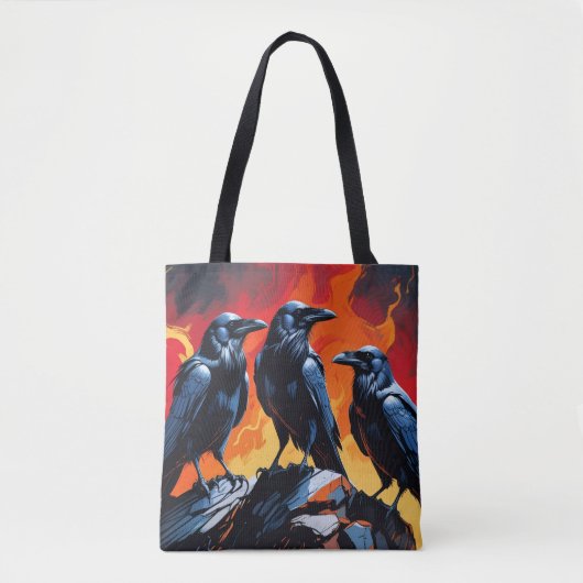 Tote Bag Trois Corbeaux (Devant)
