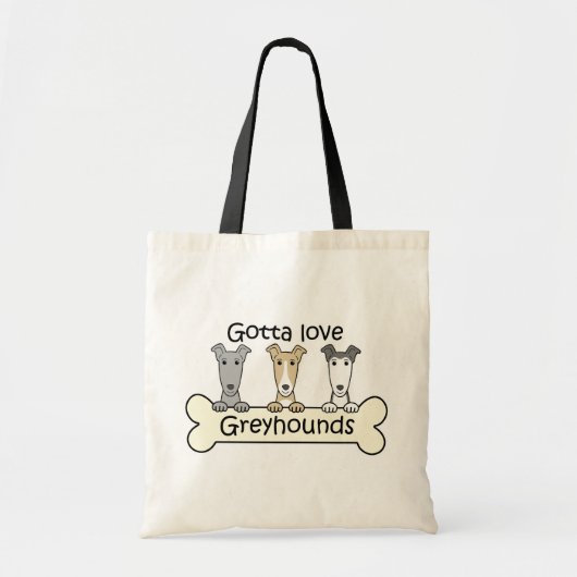 Tote Bag Trois lévriers (Devant)