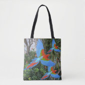 Tote Bag Trois Macaws volants (Devant)