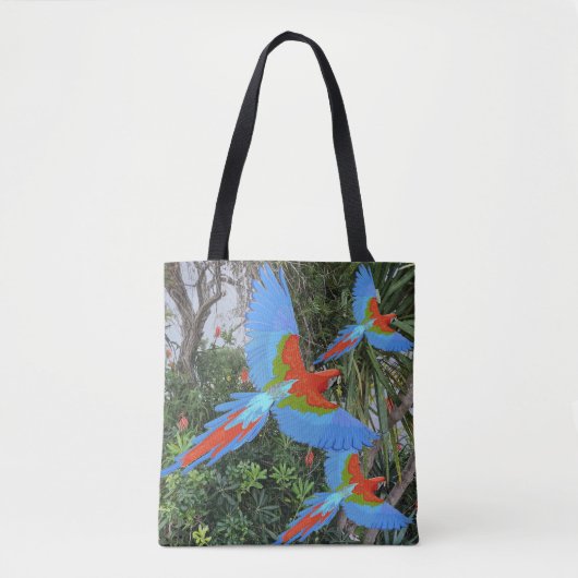 Tote Bag Trois Macaws volants (Devant)