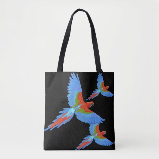 Tote Bag Trois Macaws volants (Devant)