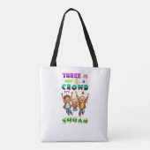 Tote Bag Trois n'est pas une foule, c'est une équipe (Dos)