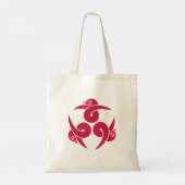 Tote Bag Trois oies rose japonais Kamon Sakura Oriental (Dos)