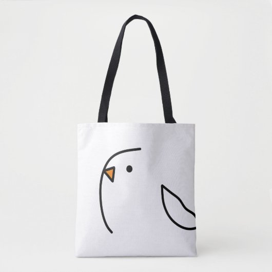 Tote Bag Trois oiseaux sur le fil (Devant)