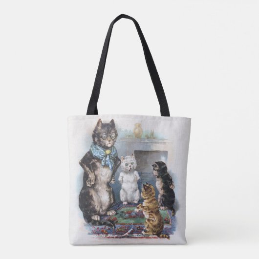 Tote Bag Trois petits chatons et mère, Louis Wain (Dos)