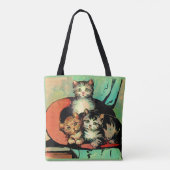 Tote Bag trois petits chatons imprimés (Dos)