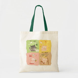 Tote Bag Trois petits cochons et grand méchant loup