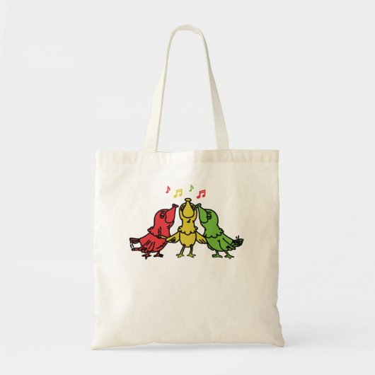 Tote Bag trois petits oiseaux (Devant)