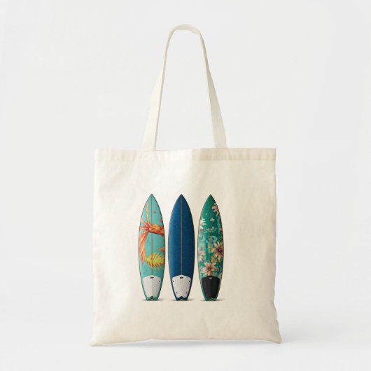 Tote Bag Trois planches de surf (Devant)